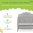 thumbnail image 4 of Slumber Baby Jasmine 3 in 1 Convertible Mini Crib, Platinum, 4 of 14