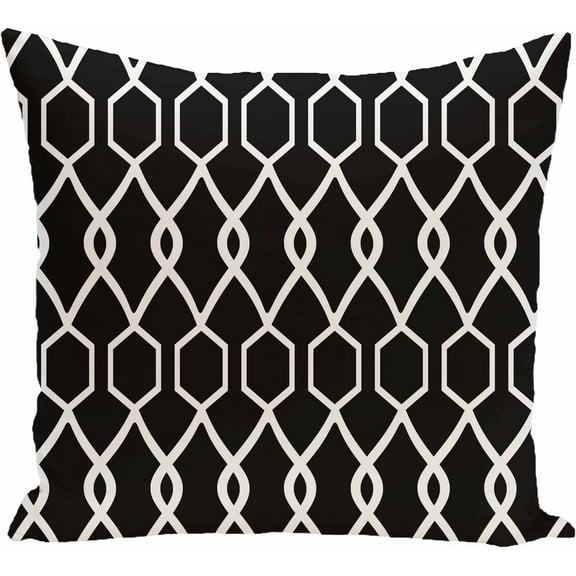 Simply Daisy Geometric Print Decorative Pillow, 16" x 16"