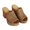 yellowish brown, variant on Women’s Woven Platform Mule Sandals Open Toe Chunky Block Heel Slip On Shoes