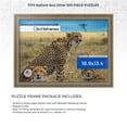 thumbnail image 2 of ArtToFrames 18.9x13.4 Inch - 48x34 CM Silver Puzzle Frame for 500 piece Puzzles.1.50 Inch Custom Wood Puzzle Frames, Aged White Gold - Comes with Regular Glass, 2 of 6