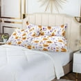 thumbnail image 6 of GZHJMY Halloween Cartoon Pumpkin Pillowcase Plush Pillowcase for Hair and Skin, Soft Standard Size Pillow Cases Zippered Queen Pillow Case Set of 1-21x54in Home Decor, 6 of 7