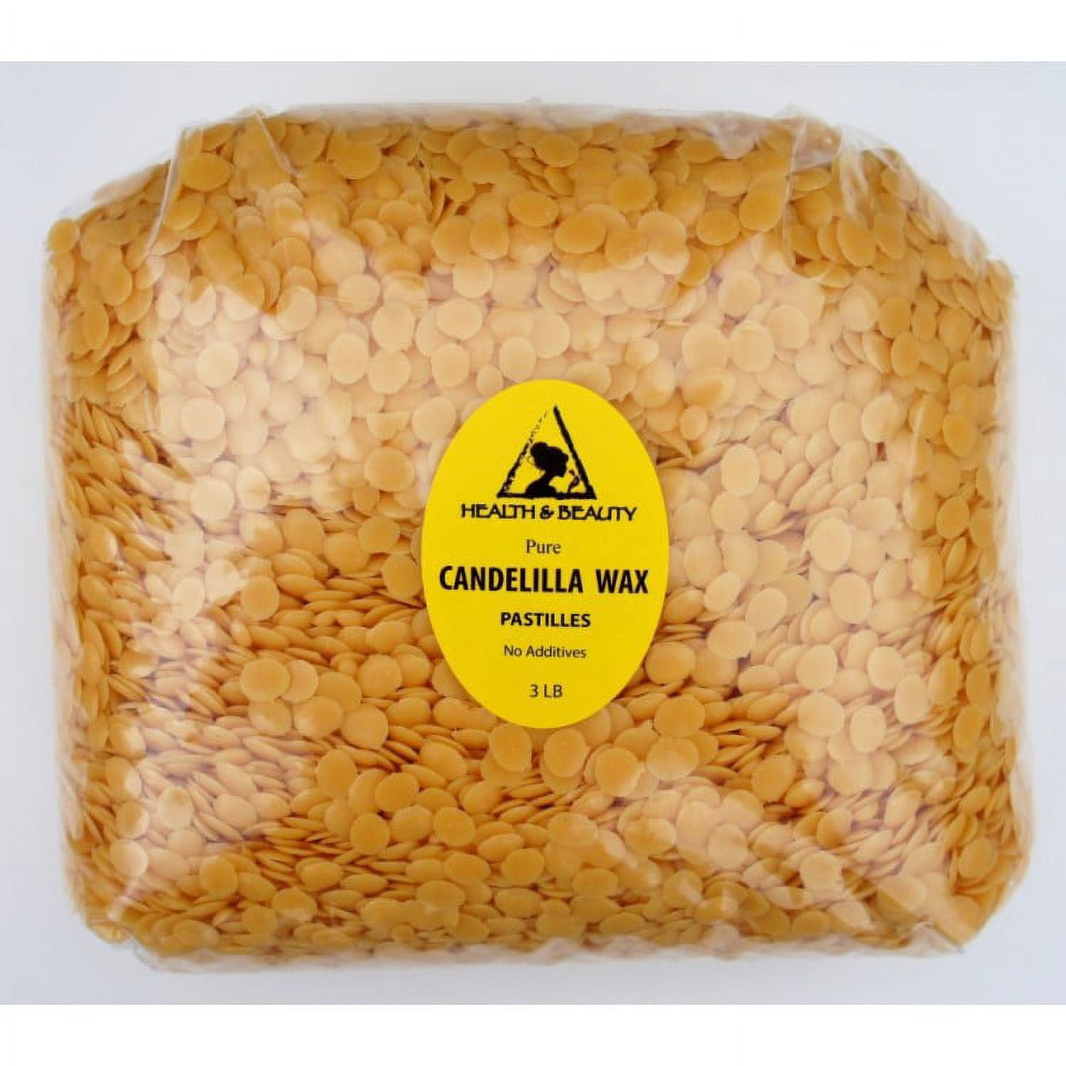 CANDELILLA WAX FLAKES ORGANIC VEGAN BEADS PASTILLES PRIME 100% PURE 48 OZ, 3 LB