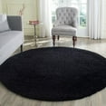 thumbnail image 4 of SAFAVIEH Laguna Neven Plush Solid Shag Area Rug, Black, 8'6" x 12', 4 of 5