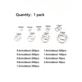 thumbnail image 3 of 10 Sizes, 4-20mm, Double Layer Jump Ring Key Chain Circle, For Diy Bracelets, Necklaces, Keychains & Craft Making Supplies, 3 of 4