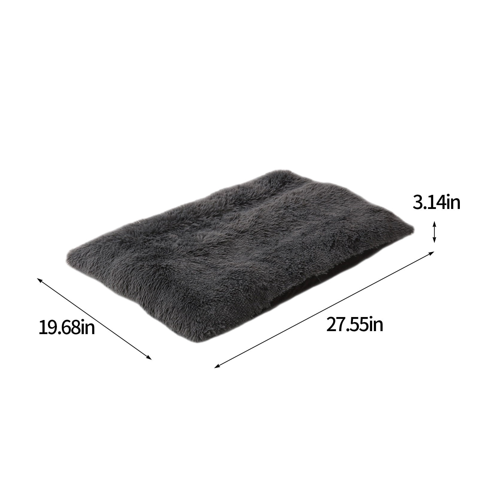 Kiplyki Dog Crate Pad Plush Dog Bed For Dogs Calming AntiAnxiety Dog Bed For Crate Washable Soft Warm Dog Crate Mat With Non-Slip Bottom