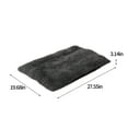 thumbnail image 3 of Fiudx Almohadilla para Jaula de Perro, Suave y Cálida, Antiansiedad, Base Antideslizante, Lavable, Cómoda para Jaula o Coche, Ideal para Perros, Marrón/Gris, 27 X 23 Cm, 580 G, 3 of 6