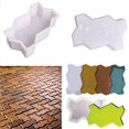 thumbnail image 2 of Bricolaje Patio De Jardín Patio De Losas De A Pie Molde Fabricante De Moldes, Fácil Pelado, Doblado Y Duradero 1 Soledad Molde de camino de pavimentación de la entrada, 2 of 10
