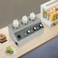 thumbnail image 4 of 110V Commercial Electric Sauce Warmer, Cheese Sauce Dispenser Warmer with 3 Bottles for Homes, Restaurants, 4 of 18