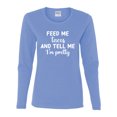 thumbnail image 3 of White Feed Me Tacos And Tell Me I'm Pretty Cinco de Drinco Cinco De Mayo Womens Long Sleeve T-Shirt, Light Blue, Medium, 3 of 5
