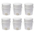 thumbnail image 1 of Little Giant BKT5 Plastic Honey Bucket w/ Gate for Beekeeping, 5 Gallon (6 Pack), 1 of 3