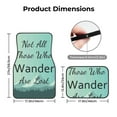 thumbnail image 4 of Daiia Not All Those Who Wander Are Lost1 Printed Car Floor Mats Set of 4, Durable Non Slip Auto Floor Carpet, Car Interior Carpets Proof Foot Pads Anti-Slip Cushion Automoetive Accessories, 4 of 6