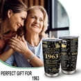 thumbnail image 4 of 60th Birthday Gifts For Women, Back In 1963, 60th Birthday Gift Ideas Tumbler, 60th Birthday Gift For Men, 60 Year Old Gifts For Men, 1963 Birthday Gifts, 60th Birthday Decorations 20OZ Cup, 4 of 6