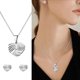 thumbnail image 2 of Collar Colgante Corazón Pendientes Nota Musical Joyas de Personalidad, 2 of 4
