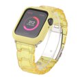 thumbnail image 1 of Fashion Resin Candy Watch Band + Watch Case For Apple Watch SE/6/5/4/3/2/1（Yellow+Yellow）, 1 of 3