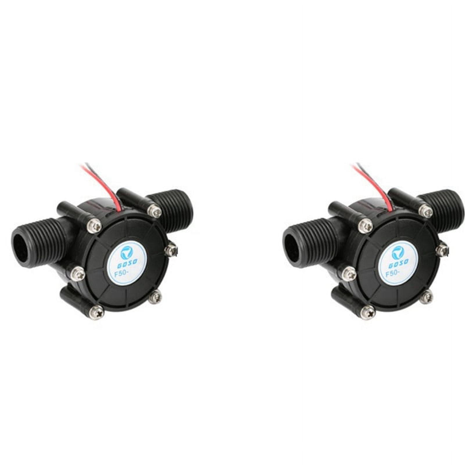 2X -Hydro Generator 12V 10W DC Water Flow Generator Turbine Generator Hydroelectric Tap Water Flow Hydraulic DIY