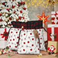 thumbnail image 6 of Wukai Ladybug With Dandelion Print Christmas Burlap Bags,Drawstring Christmas Burlap Goody Gift Candy Bags Xmas Burlap Treat Bags for Candy Wrapper Xmas Party Favors-Black, 6 of 8