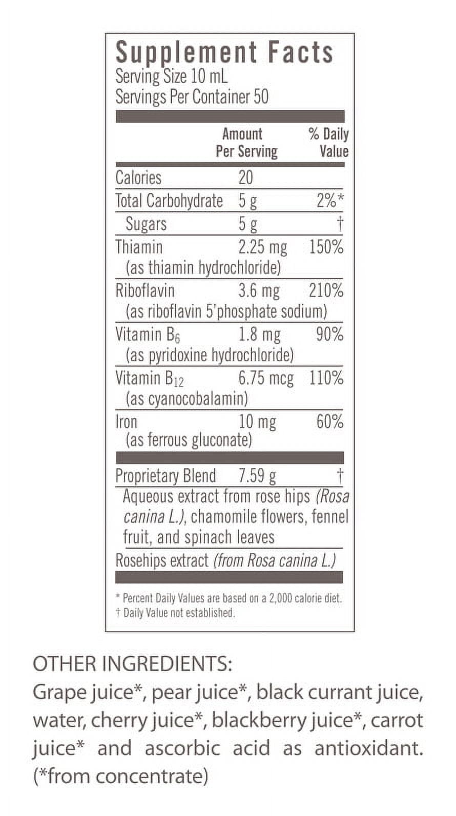 Salus-Haus Floravital Iron plus Herbs 17 Oz