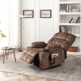 thumbnail image 6 of JUUXO Oversized Lift Chair Lay Flat Recliner, Large Power Lift Chair for Elderly, Extra Wide Heated Massage Chair for Big and Tall in 25.6" Seat Width, 400 lbs, 6 of 13