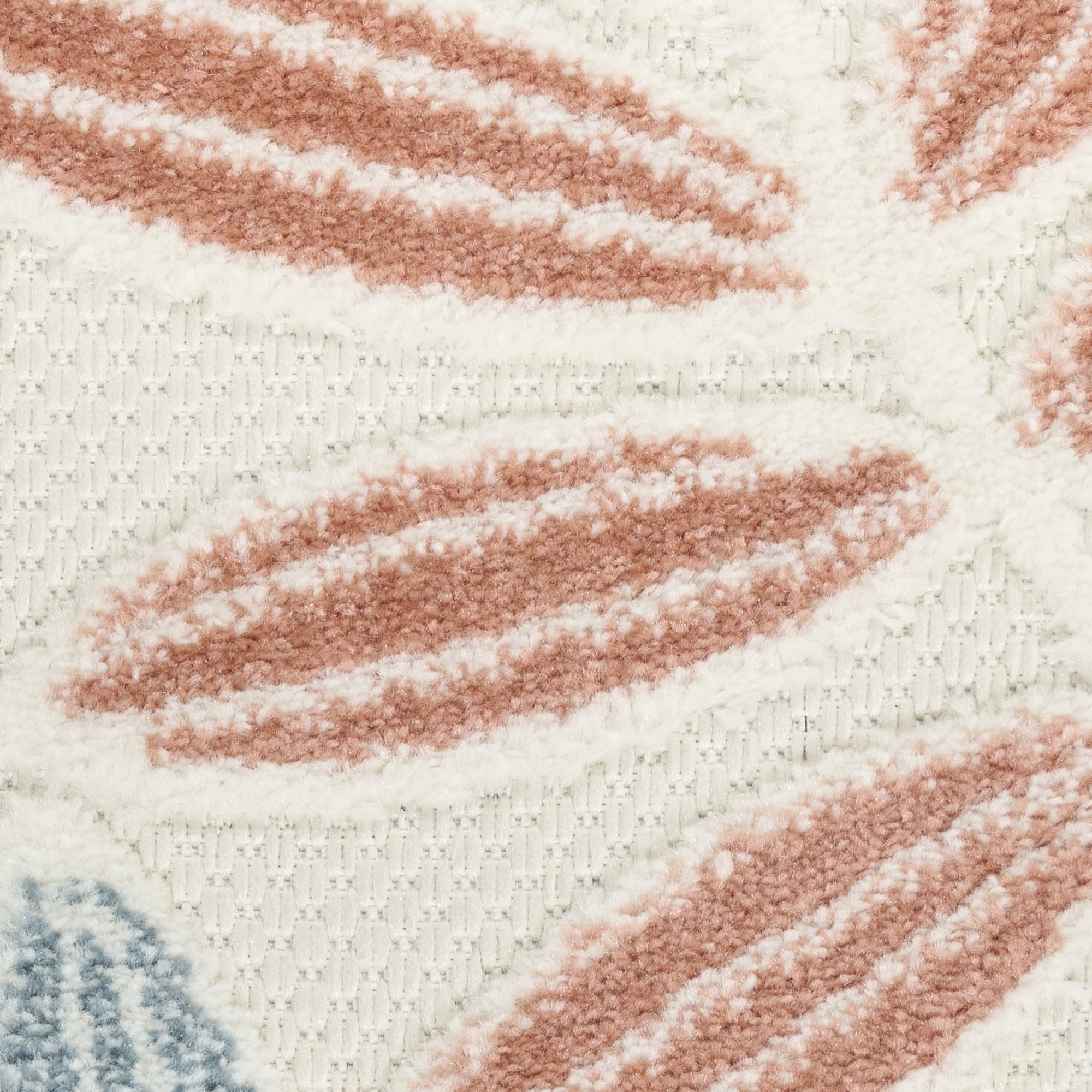 Nourison Aloha 9' x 12' Ivory Blue Modern Rug
