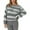 Green, variant on Arlun Women's Knit Striped Sweaters Oversized Color Clock Long Sleeve Crewneck Pullover Sweater Cute Loose Fit Comfortable Fall Winter Trendy Sweater Tops Pink S
