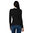 thumbnail image 4 of Lightweight Ribbed Mock Turtleneck for Women-Slim Fit, 4 of 6