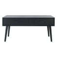 thumbnail image 2 of SAFAVIEH Mozart Mid-Century 2 Drawer Coffee Table, Black, 2 of 7
