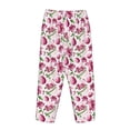 thumbnail image 5 of Goofa Lilies Flowers Printed Soft Pajama Pants for Women, Wide Leg Comfy Casual Lounge Yoga Pants-Medium, 5 of 9