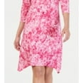 thumbnail image 3 of NY Collection Women's Embellished Tie Dyed Dress Pink Size Petite Large, 3 of 3