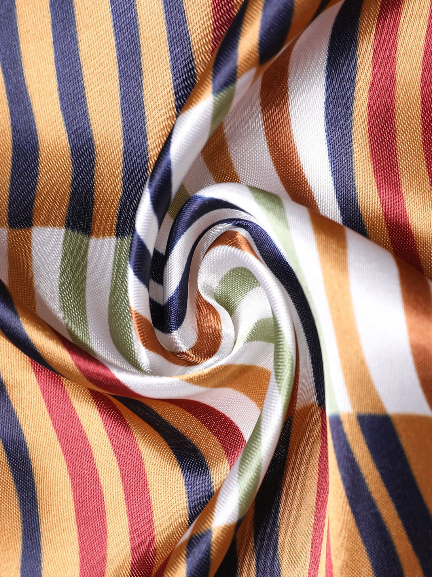 Unique Bargains Women Satin Print Square Scarves Kerchief Neck Scarves 20 x 20""