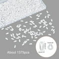 thumbnail image 5 of 1375pcs Long Oval ABS Imitation Pearl Beads 4mm White Plastic Spacer Balls for Jewelry Making DIY Crafts Decoration, 5 of 6