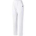 thumbnail image 4 of Women's Cotton Linen Capri Pants Summer Lightweight Elastic Waist Palazzo Harem Pants Baggy Trousers with Pockets, 4 of 5