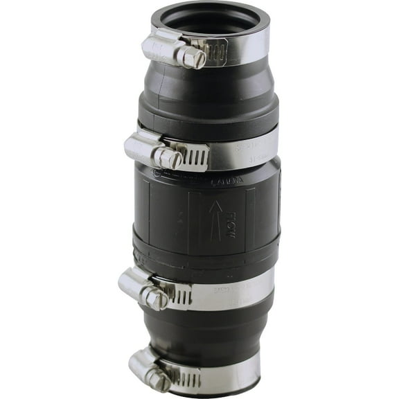 PLUMBEEZE 1-1/4 In. ABS In-Line Sump Pump Check Valve PE-SPC125-150