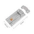 thumbnail image 2 of LEEYNEER 2 Pcs Latch Lock Barrel Bolt Security Sliding Safety Door Silver, 2 of 8