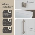 thumbnail image 7 of Lavanti Oakford Solidwood 60-inch Bathroom Vanity with Sink - Stylish White, 7 of 7