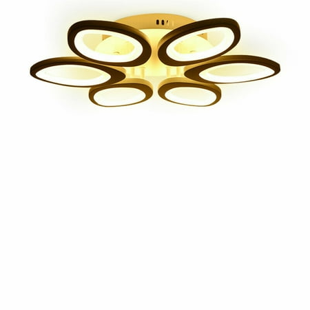 

OUKANING LED Ceiling Light Modern 6 Heads Flower Ceiling Light Dimmable Bedroom Chandelier 72W