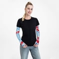 thumbnail image 3 of Lsque Red Funny Crab on Blue Stripe Cooling Arm Sleeves for Men & Women -Compression Sleeves to Cover Arms for Working,Sun Sleeves for UV Protection,Breathable, Moisture-Wicking, 3 of 8