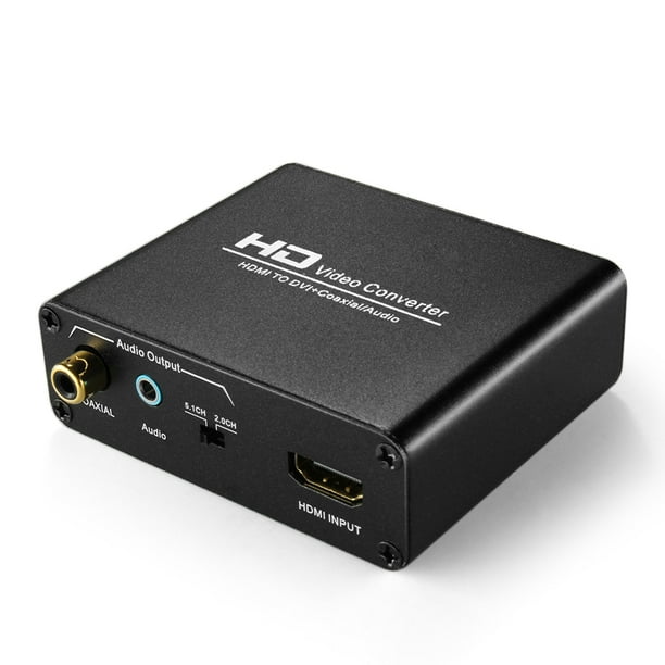 HDMI to DVI Converter with Audio Out HDMI to DVI Video Audio Adapter