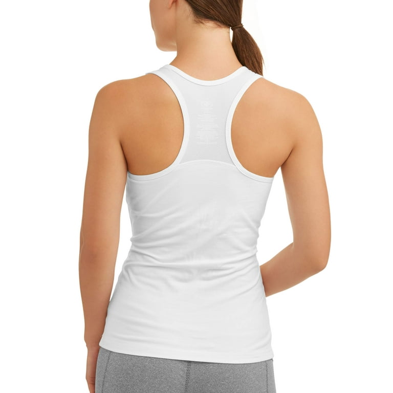 Athletic Works Women's V-Neck Racerback Tank Top with Back Mesh