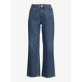 Free Assembly Women's High Rise 70’S Full Wide Leg Straight Jeans