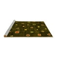 thumbnail image 2 of Ahgly Company Machine Washable Indoor Square Abstract Yellow Contemporary Area Rugs, 8' Square, 2 of 4