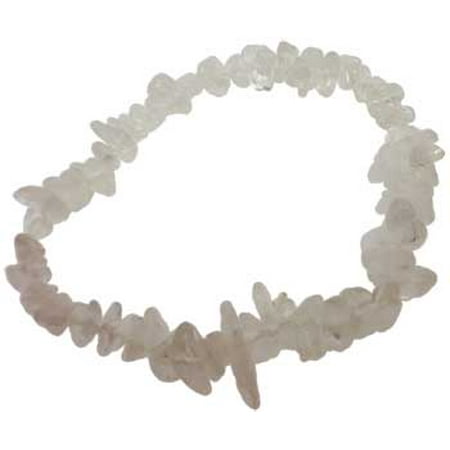 - Womens Jewelry Bracelet Clear Quartz Gemstone Chips Create Clarity Calmness Healing Harmony