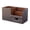 Brown, variant on VKLU Black PU Leather Desk Organizer, Office Supplies Storage Caddy with Drawer and 3 Compartments, Home and Hotel Decor