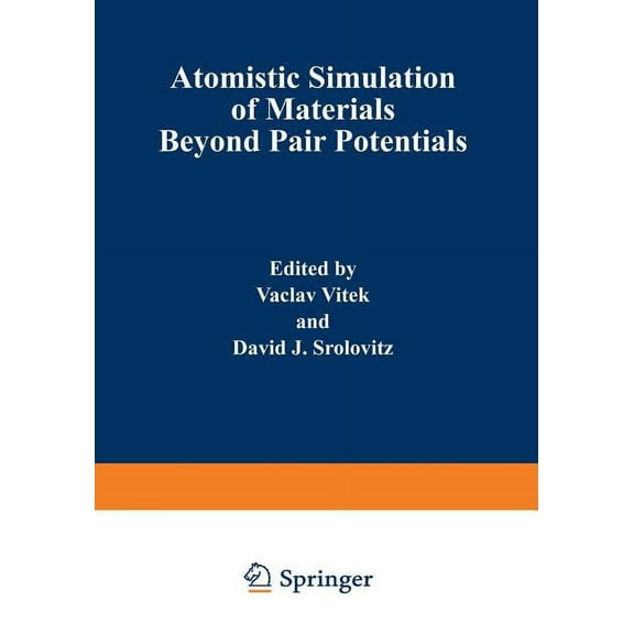 Atomistic Simulation of Materials: Beyond Pair Potentials, (Paperback)