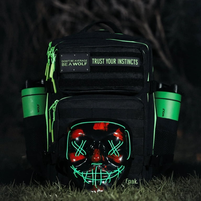 Wolfpak 35L Backpack Black Neon Green - Walmart.com display picture 1
