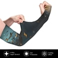 thumbnail image 2 of KLL Magical Library Butterfly Night Pattern UV Sun Protection Arm Sleeves for Men & Women,UPF 50 Cooling Sports Sleeve Compression Arm Sleeves Golf Basketball Arm Sleeves, 2 of 7