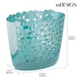 thumbnail image 4 of mDesign Plastic Slim Oval 2 Gallon Trash Can Wast, 4 of 8