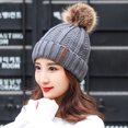 thumbnail image 3 of Gorro gorro snowski gorro de calavera de lana tejido de invierno, 3 of 5