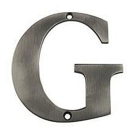 Deltana RL4G-15A 4" Height Residential House Letter Letter G Antique Nickel