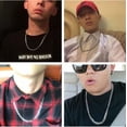 thumbnail image 3 of Collar de hip-hop Heldig de acero inoxidable y titanio cadena gruesa ancha plana, 3 of 6