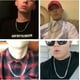 thumbnail image 3 of Collar de hip-hop de acero inoxidable y titanio para hombre, cadena gruesa y ancha y plana, 3 of 6
